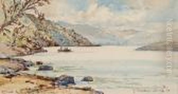 Loch Maree Oil Painting by Samuel John Lamorna Birch