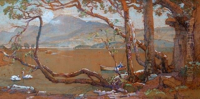 Loch Lomond Oil Painting by Samuel John Lamorna Birch