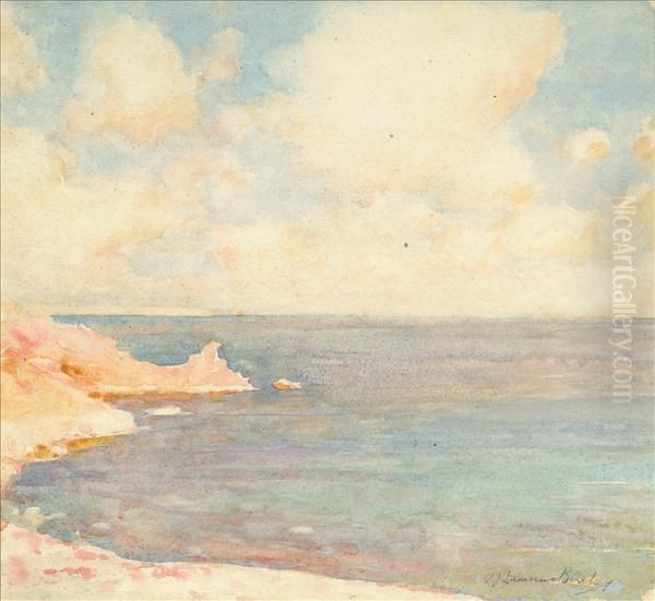 Coastalseascape Oil Painting by Samuel John Lamorna Birch
