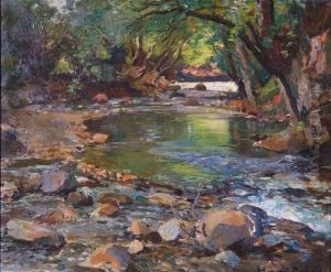 The Taw At Sticklepath'