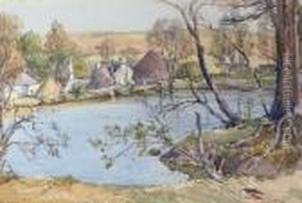 Carmock, Perthsire Oil Painting by Samuel John Lamorna Birch