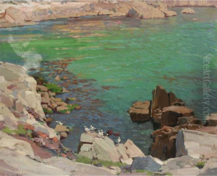 Lamorna Cove Oil Painting by Samuel John Lamorna Birch