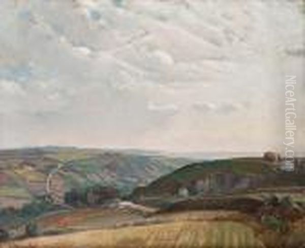 On The Road From Land's End Oil Painting by Samuel John Lamorna Birch
