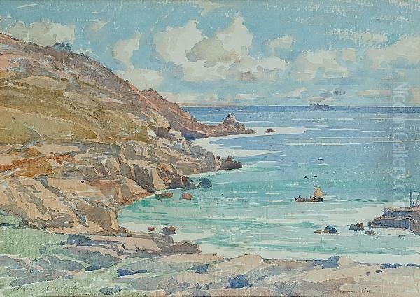 Lamorna Cove Oil Painting by Samuel John Lamorna Birch