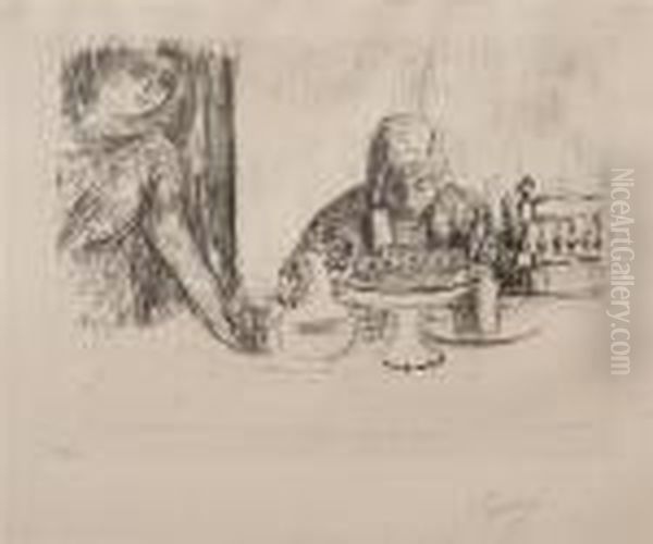 La Coupe Et Le Compotier Oil Painting by Pierre Bonnard