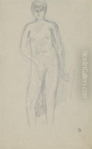 Femme Mine Oil Painting by Pierre Bonnard