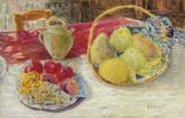 Nature Morte Aux Fruits Dans Le Soleil Oil Painting by Pierre Bonnard