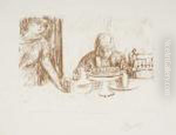 La Coupe Et Le Compotier Oil Painting by Pierre Bonnard