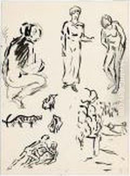 Various Studies Oil Painting by Pierre Bonnard