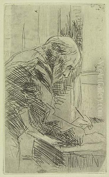 Two Etchings.
Le Parc Monceau Oil Painting by Pierre Bonnard