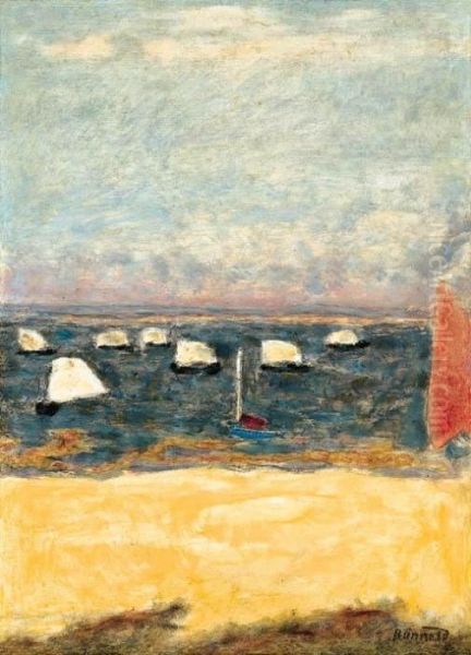 Les Voiliers, Regates Oil Painting by Pierre Bonnard