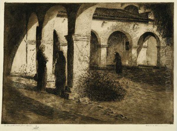 Mission San Juan Capistrano Oil Painting by John Edward Borein