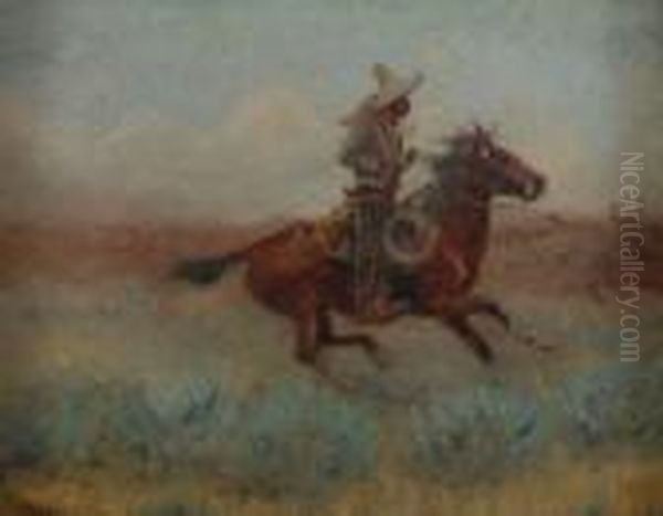 Untitled Oil Painting by John Edward Borein