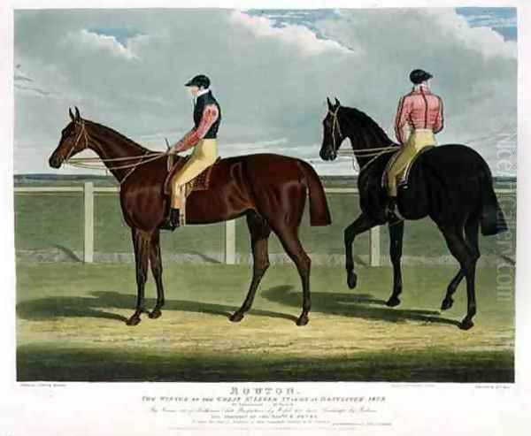 Rowton the Winner of the Great St Leger Stakes at Doncaster Oil Painting by John Frederick Herring Snr
