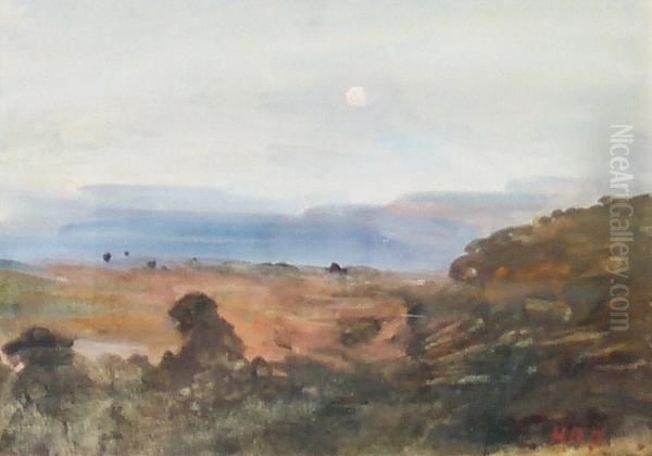 English Landscape Oil Painting by Hercules Brabazon Brabazon