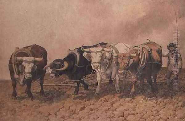 Harrowing Oil Painting by Robert Hills