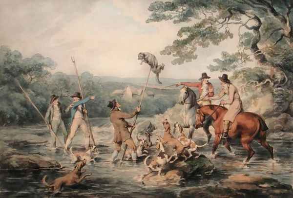 Hunting the Otter by Samuel Howitt