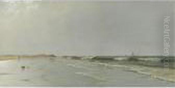 Beach At Little Boar's Head, New Hampshire Oil Painting by Alfred Thompson Bricher
