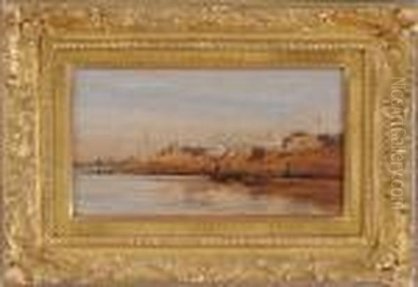 Turkish Coast Oil Painting by Frederick Arthur Bridgman