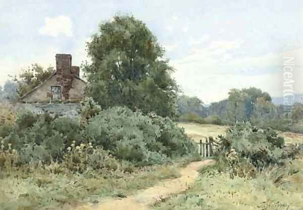 View across the moors Oil Painting by James Halfpenny