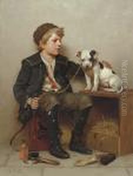 My Best Friend Oil Painting by John George Brown