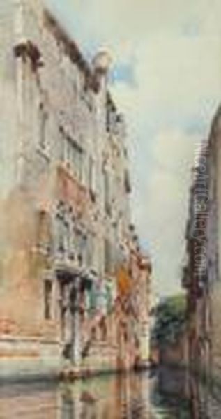 Venezia Oil Painting by Emanuele Brugnoli