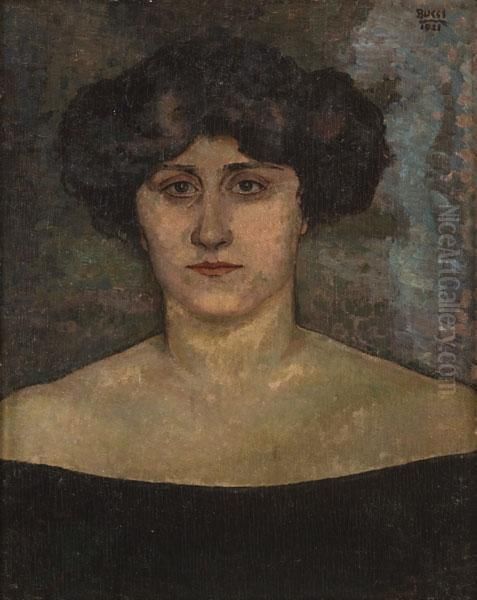 Ritratto Di Donna Oil Painting by Anselmo Bucci