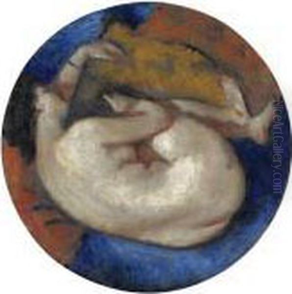 Nudo Oil Painting by Anselmo Bucci