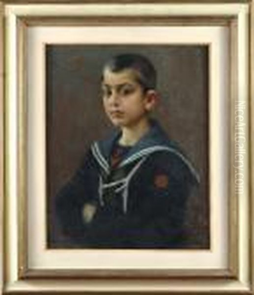 Marinaretto Oil Painting by Anselmo Bucci