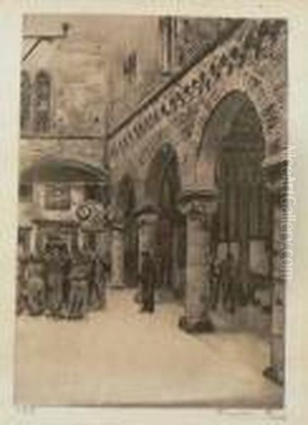 Senza Titolo Oil Painting by Anselmo Bucci