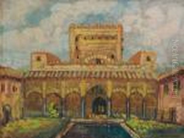 Halambra Oil Painting by Anselmo Bucci