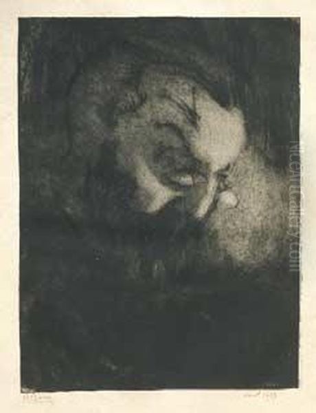 Ritratto Maschile Con Occhiali Oil Painting by Anselmo Bucci