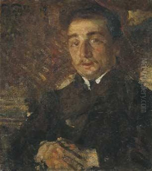 Ritratto Di Gentiluomo Oil Painting by Anselmo Bucci