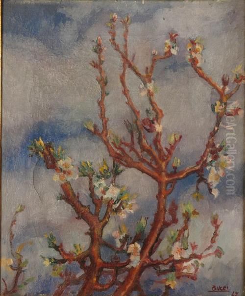 Germogli E Fiori Oil Painting by Anselmo Bucci