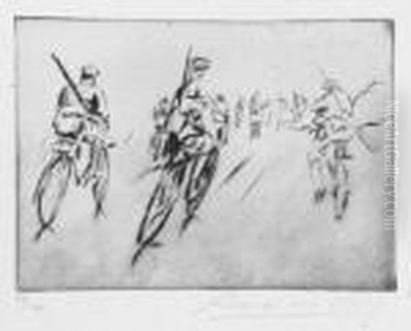 Part 1919 Oil Painting by Anselmo Bucci