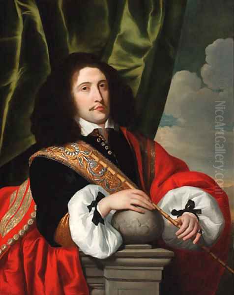 Portrait of a civic guard Oil Painting by Loedwijk Van Der Helst