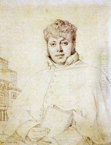 Auguste Jean Marie Guenepin Oil Painting by Jean Auguste Dominique Ingres