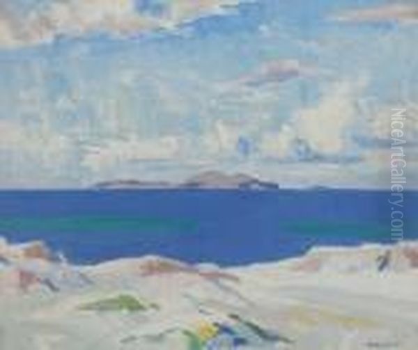 Iona Looking To The Dutchman's Cap Oil Painting by Francis Campbell Boileau Cadell