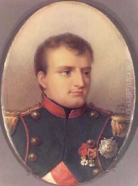 Napoleon I in the uniform of the chasseurs a cheval Oil Painting by Jean-Baptiste Isabey