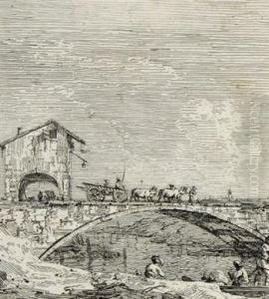 Tombstone Oil Painting by (Giovanni Antonio Canal) Canaletto