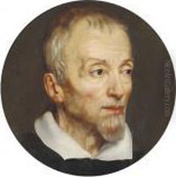 Portrait Of Guido Reni Oil Painting by Simone Cantarini (Pesarese)