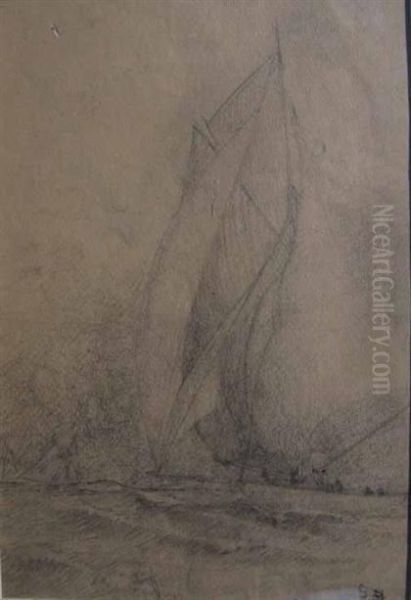 Stormy Sea Oil Painting by Arthur Beecher Carles