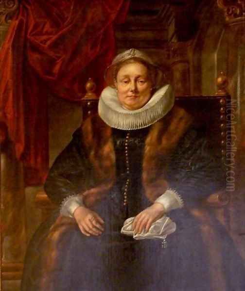 Portrait of an Old Lady Oil Painting by Jacob Jordaens