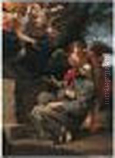 The Ecstasy Of Saint Francis Oil Painting by Annibale Carracci