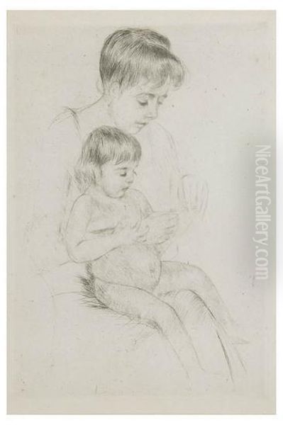 The Manicure Oil Painting by Mary Cassatt