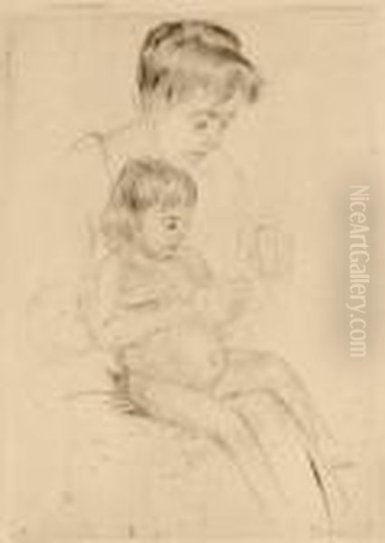The Manicure Oil Painting by Mary Cassatt