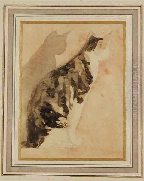 Study of a Cat 2 Oil Painting by Gwen John