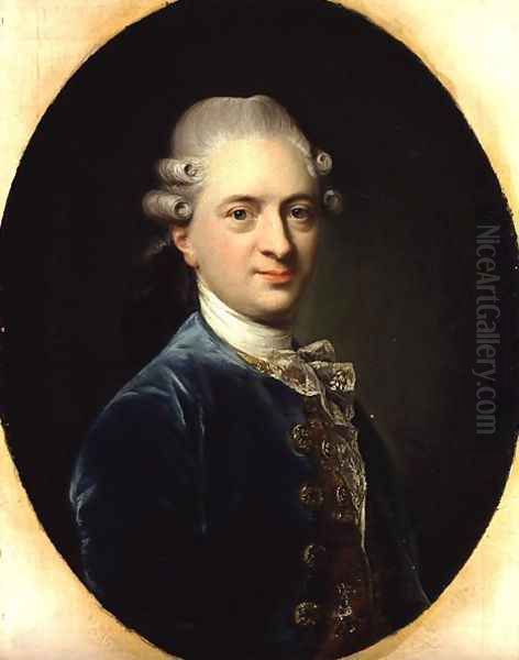 Portrait of Vincent Lienau Oil Painting by Jens Juel