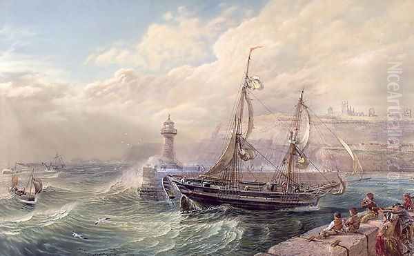 Whitby Oil Painting by Samuel Phillips Jackson