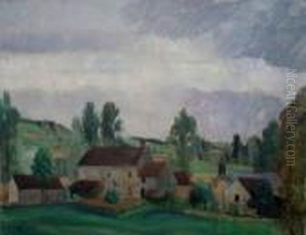 Sans Titre, Circa 1910 Oil Painting by Edmond Ceria